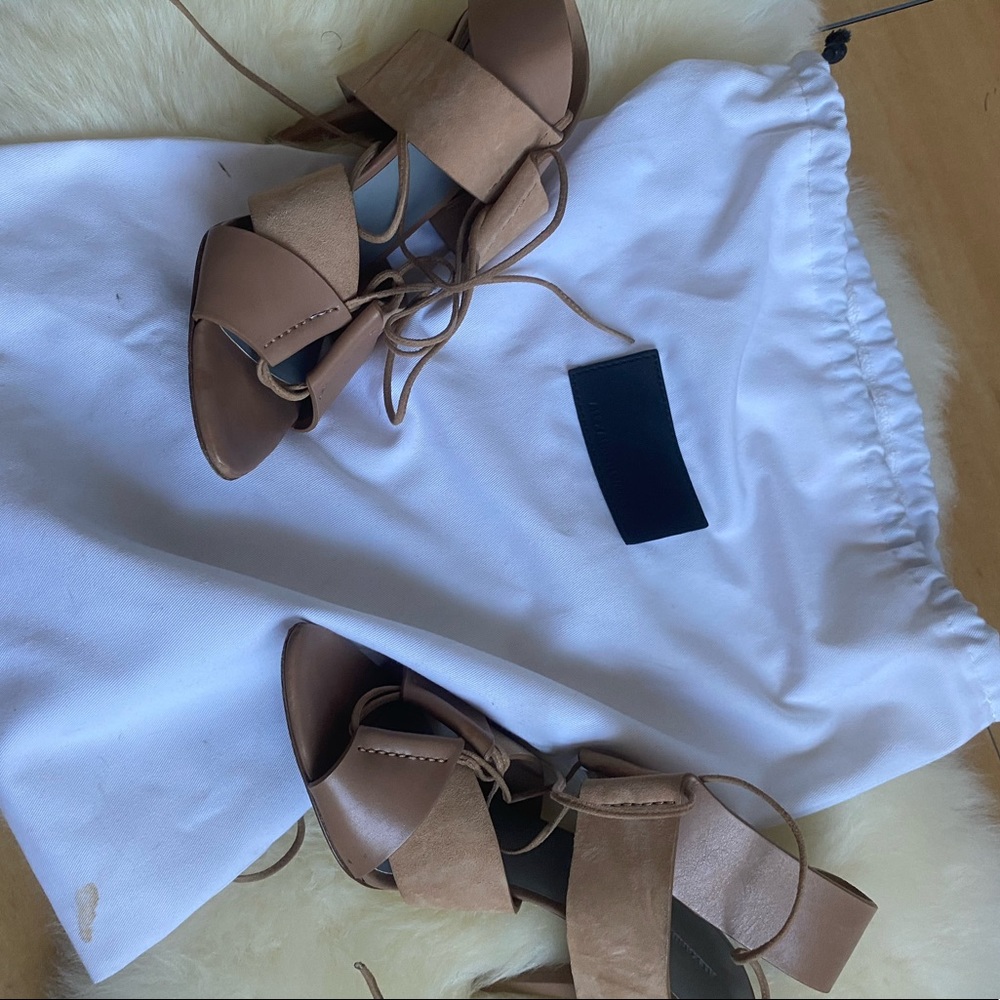 Alexander Wang strappy nude heels